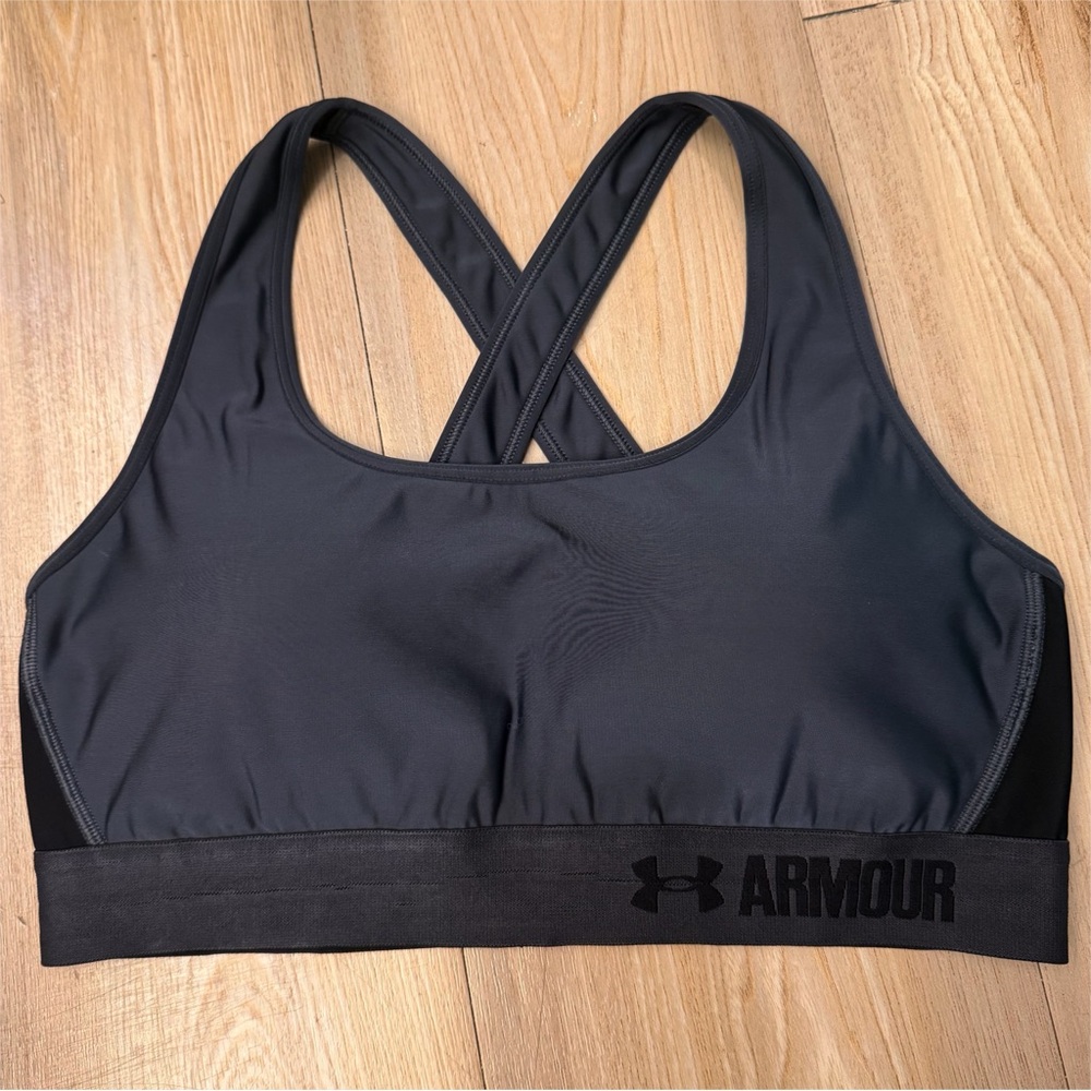 Under Armour Crossback Mid Sports Bra Women’s Large Athletic Athleisure Sporty‎